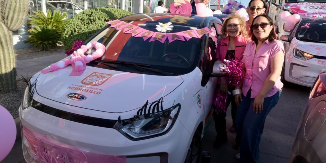 Realizan Caravana por la Vida para concientizar sobre el cáncer de mama
