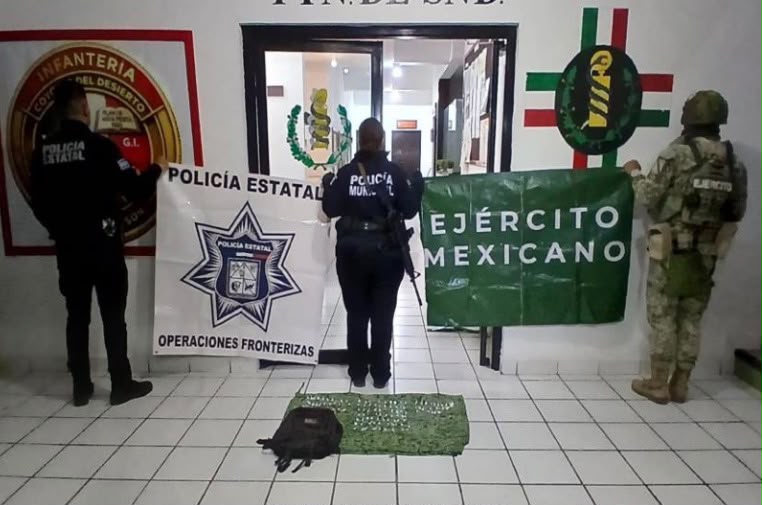 Mesa Estatal de Seguridad asegura más 70 mil dosis de droga y a 125 personas en operativos por Sonora