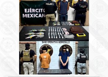 Operativos coordinados por AMIC en Hermosillo dejan tres detenidos y 45 envoltorios de narcótico asegurados