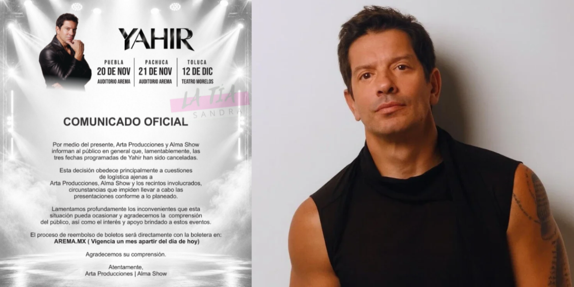 Yahir cancela tres conciertos en México tras salir de ‘La Casa de los Famosos 2026’