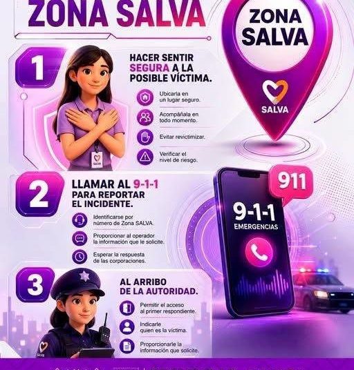 Zonas SALVA son alternativa de apoyo y protección para mujeres en situaciones de riesgo