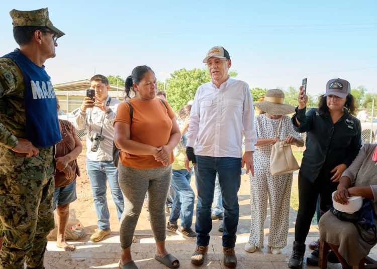 Encabeza Gobernador Durazo acciones de recuperación de comunidades y carreteras tras paso de “Polo”