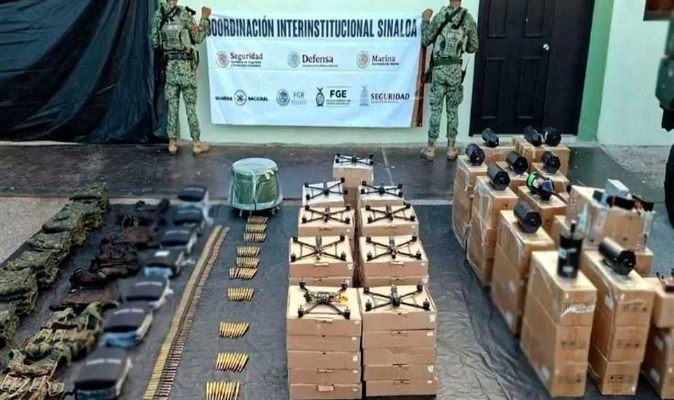 Asegura Ejército 48 drones en sur de Sinaloa